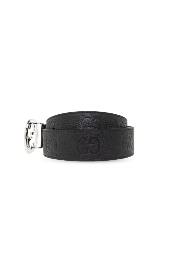 GUCCI ブラック ベルト Black Leather belt Gucci - Vitkac Italy